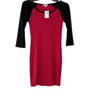 Charlotte Russe- Three Quarter Sleeve Knit Dress